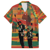 Black Power Fists of Freedom Family Matching Off The Shoulder Long Sleeve Dress and Hawaiian Shirt African American 1968