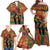 Black Power Fists of Freedom Family Matching Off Shoulder Maxi Dress and Hawaiian Shirt African American 1968