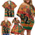 Black Power Fists of Freedom Family Matching Off Shoulder Short Dress and Hawaiian Shirt African American 1968