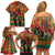 Black Power Fists of Freedom Family Matching Off Shoulder Short Dress and Hawaiian Shirt African American 1968