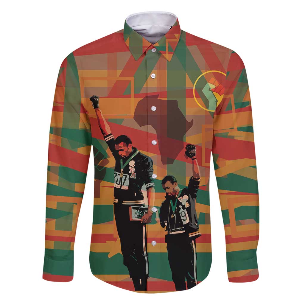 Black Power Fists of Freedom Family Matching Puletasi and Hawaiian Shirt African American 1968