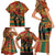 Black Power Fists of Freedom Family Matching Short Sleeve Bodycon Dress and Hawaiian Shirt African American 1968