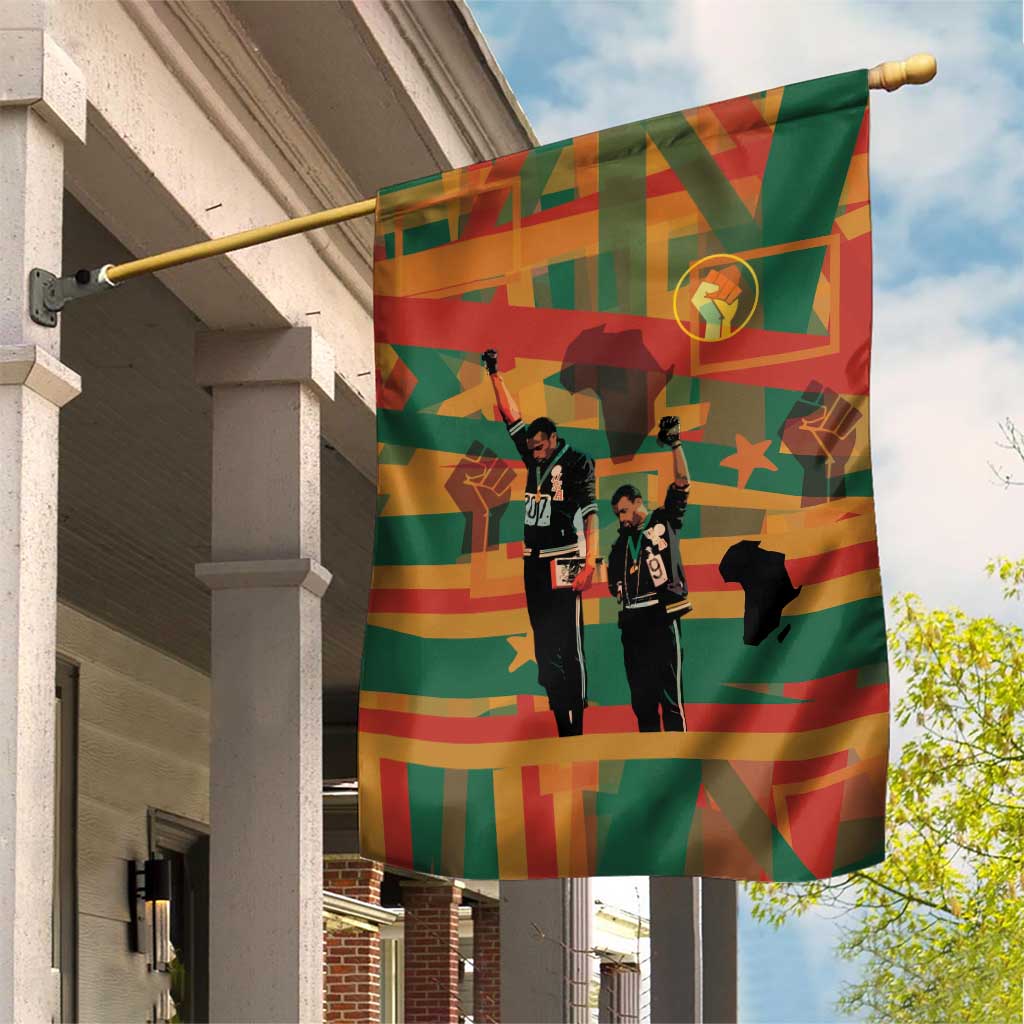 Black Power Fists of Freedom Garden Flag African American 1968