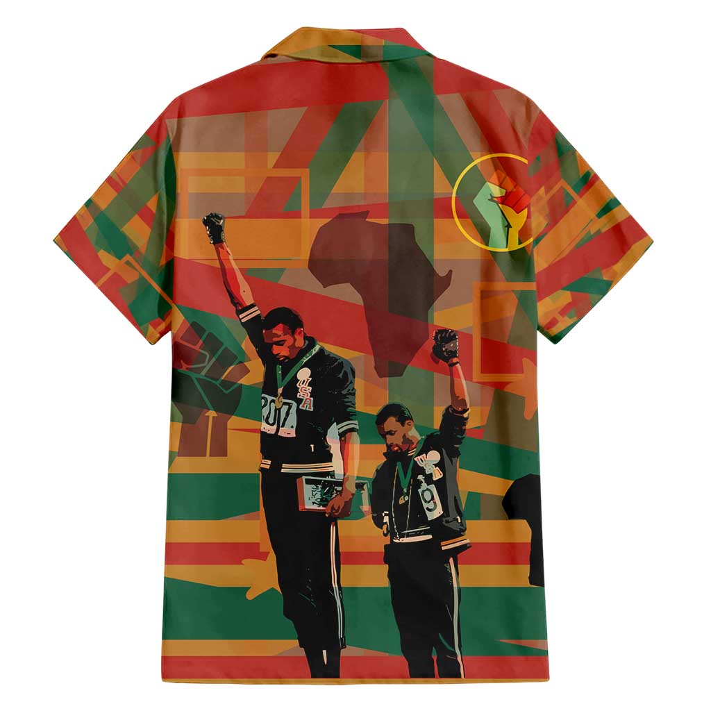 Black Power Fists of Freedom Hawaiian Shirt African American 1968