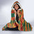 Black Power Fists of Freedom Hooded Blanket African American 1968