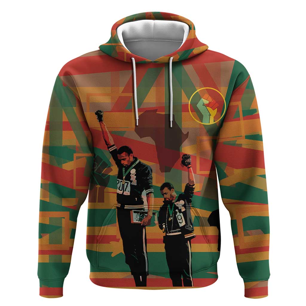 Black Power Fists of Freedom Hoodie African American 1968