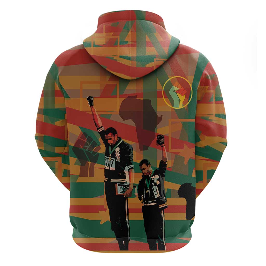 Black Power Fists of Freedom Hoodie African American 1968