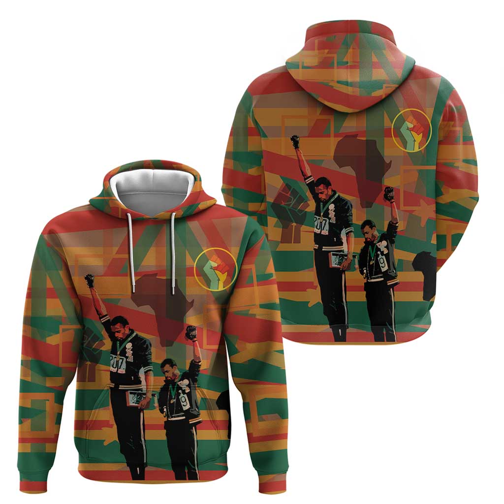 Black Power Fists of Freedom Hoodie African American 1968