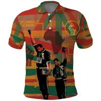 Black Power Fists of Freedom Polo Shirt African American 1968