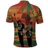 Black Power Fists of Freedom Polo Shirt African American 1968