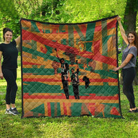 Black Power Fists of Freedom Quilt African American 1968