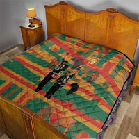 Black Power Fists of Freedom Quilt African American 1968
