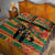 Black Power Fists of Freedom Quilt Bed Set African American 1968