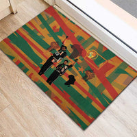 Black Power Fists of Freedom Rubber Doormat African American 1968