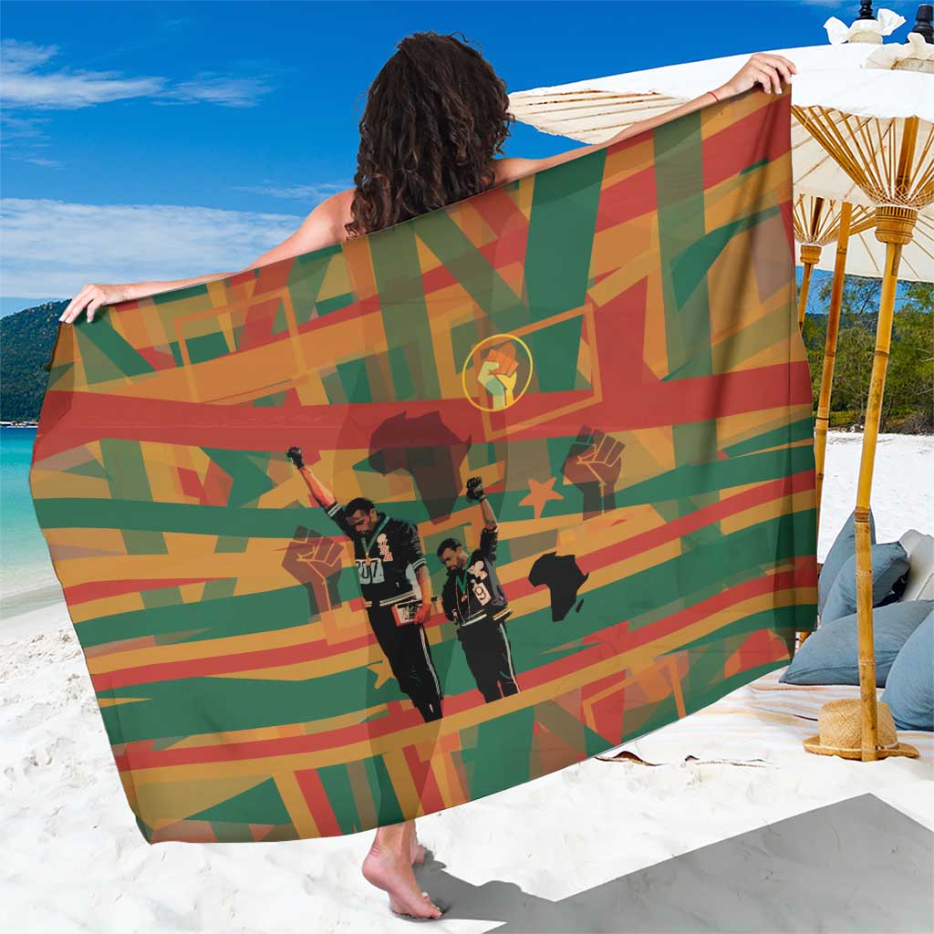 Black Power Fists of Freedom Sarong African American 1968
