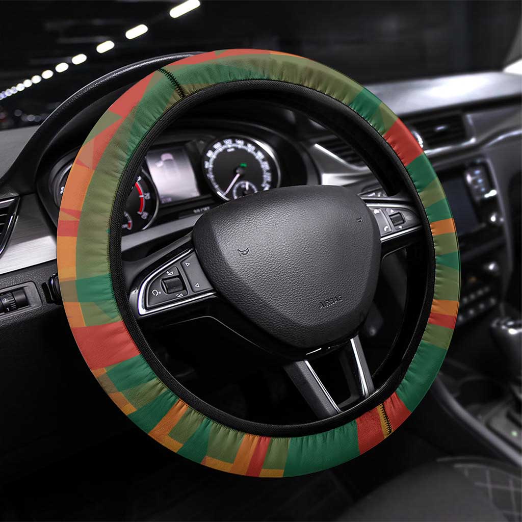 Black Power Fists of Freedom Steering Wheel Cover African American 1968