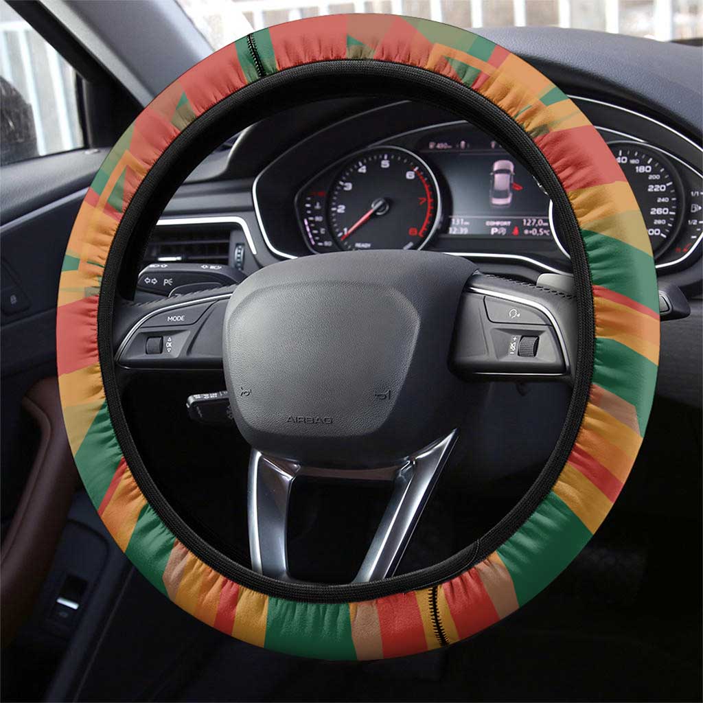 Black Power Fists of Freedom Steering Wheel Cover African American 1968