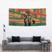Black Power Fists of Freedom Tapestry African American 1968
