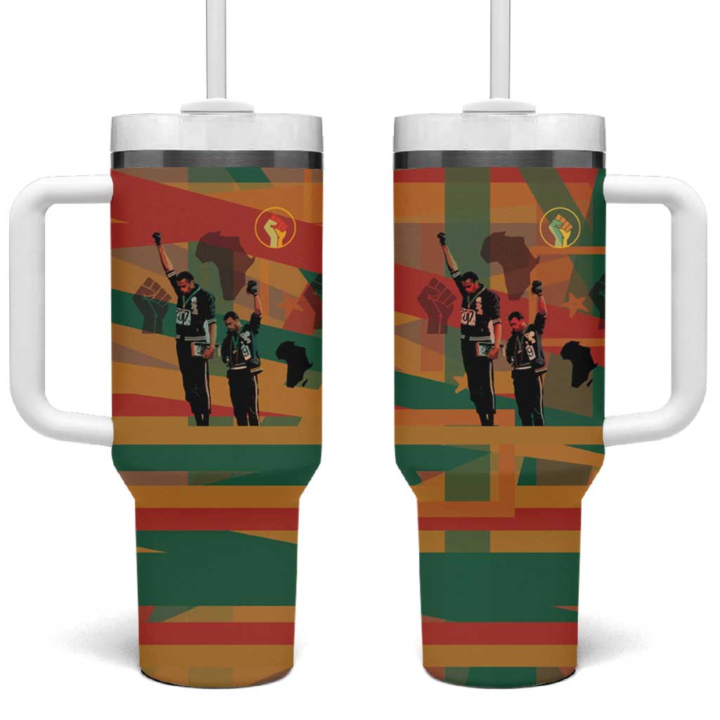 Black Power Fists of Freedom Tumbler With Handle African American 1968