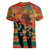 Black Power Fists of Freedom Women V-Neck T-Shirt African American 1968