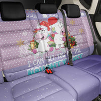 Unicorn Naughty List Back Car Seat Cover Christmas Funny - Wonder Print Shop