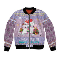 Unicorn Naughty List Bomber Jacket Christmas Funny - Wonder Print Shop
