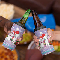 Unicorn Naughty List 4 in 1 Can Cooler Tumbler Christmas Funny - Wonder Print Shop