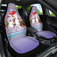 Unicorn Naughty List Car Seat Cover Christmas Funny - Wonder Print Shop