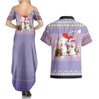 Unicorn Naughty List Couples Matching Summer Maxi Dress and Hawaiian Shirt Christmas Funny - Wonder Print Shop