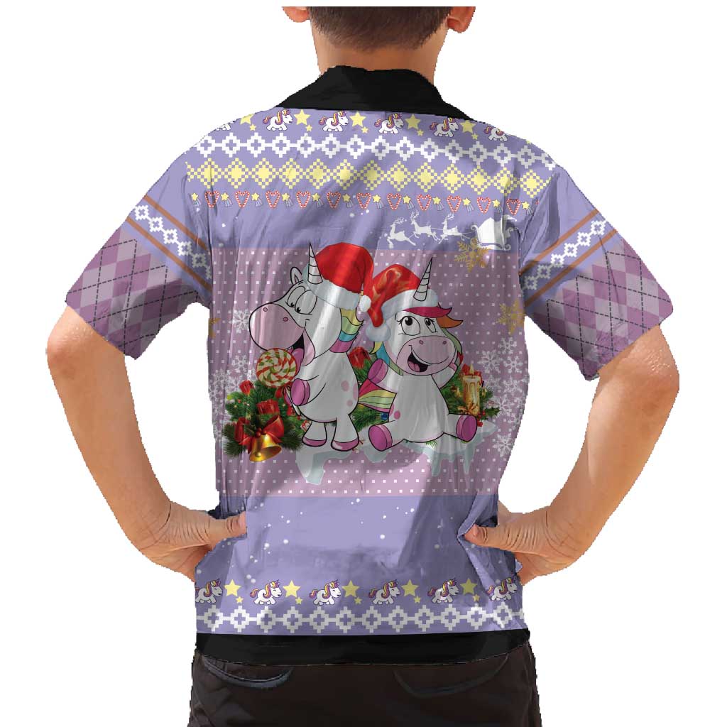 Unicorn Naughty List Family Matching Mermaid Dress and Hawaiian Shirt Christmas Funny - Wonder Print Shop