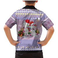 Unicorn Naughty List Family Matching Mermaid Dress and Hawaiian Shirt Christmas Funny - Wonder Print Shop