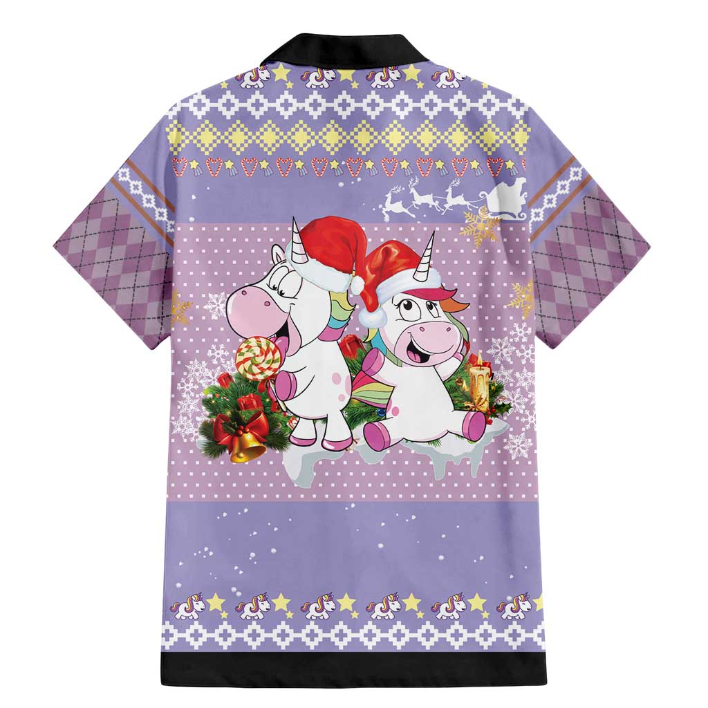 Unicorn Naughty List Family Matching Mermaid Dress and Hawaiian Shirt Christmas Funny - Wonder Print Shop