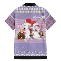 Unicorn Naughty List Family Matching Mermaid Dress and Hawaiian Shirt Christmas Funny - Wonder Print Shop