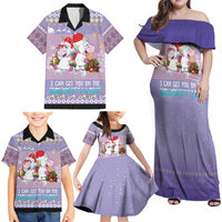 Unicorn Naughty List Family Matching Off Shoulder Maxi Dress and Hawaiian Shirt Christmas Funny - Wonder Print Shop