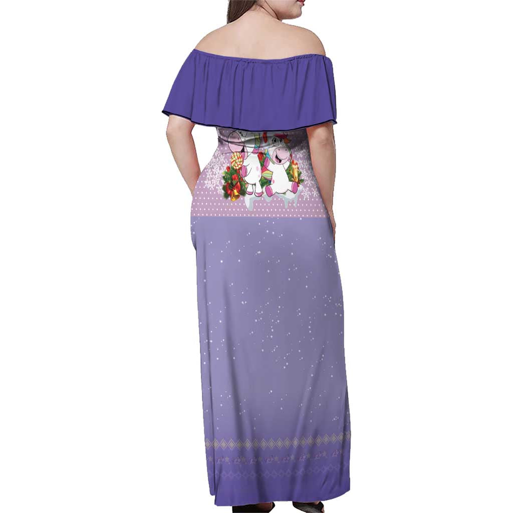 Unicorn Naughty List Family Matching Off Shoulder Maxi Dress and Hawaiian Shirt Christmas Funny - Wonder Print Shop