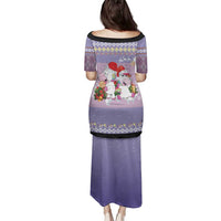 Unicorn Naughty List Family Matching Puletasi and Hawaiian Shirt Christmas Funny - Wonder Print Shop