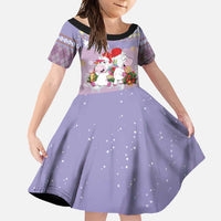 Unicorn Naughty List Family Matching Short Sleeve Bodycon Dress and Hawaiian Shirt Christmas Funny - Wonder Print Shop