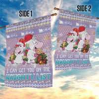 Unicorn Naughty List Garden Flag Christmas Funny - Wonder Print Shop