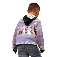 Unicorn Naughty List Kid Hoodie Christmas Funny - Wonder Print Shop