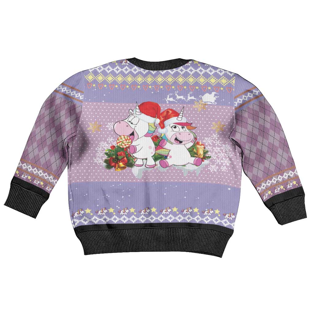 Unicorn Naughty List Kid Ugly Christmas Sweater Christmas Funny - Wonder Print Shop