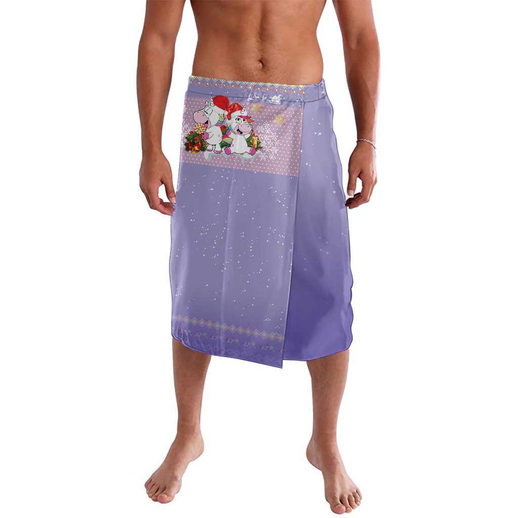 Unicorn Naughty List Lavalava Christmas Funny - Wonder Print Shop