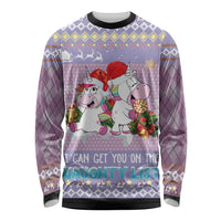Unicorn Naughty List Long Sleeve Shirt Christmas Funny - Wonder Print Shop
