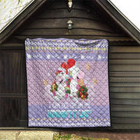 Unicorn Naughty List Quilt Christmas Funny - Wonder Print Shop