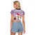 Unicorn Naughty List Raglan Cropped T Shirt Christmas Funny - Wonder Print Shop