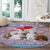 Unicorn Naughty List Round Carpet Christmas Funny