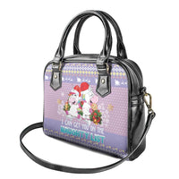 Unicorn Naughty List Shoulder Handbag Christmas Funny
