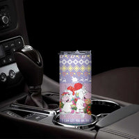 Unicorn Naughty List Skinny Tumbler Christmas Funny - Wonder Print Shop