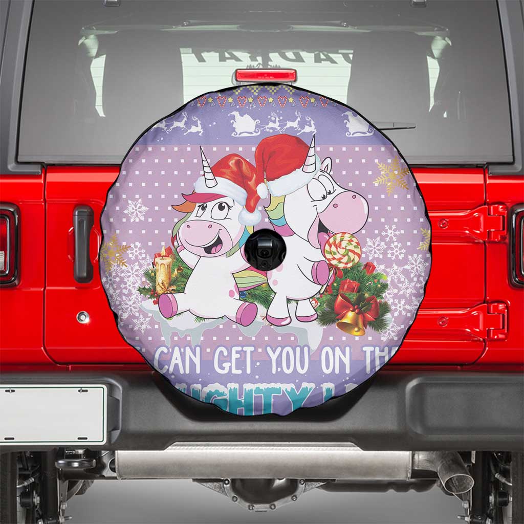 Unicorn Naughty List Spare Tire Cover Christmas Funny - Wonder Print Shop