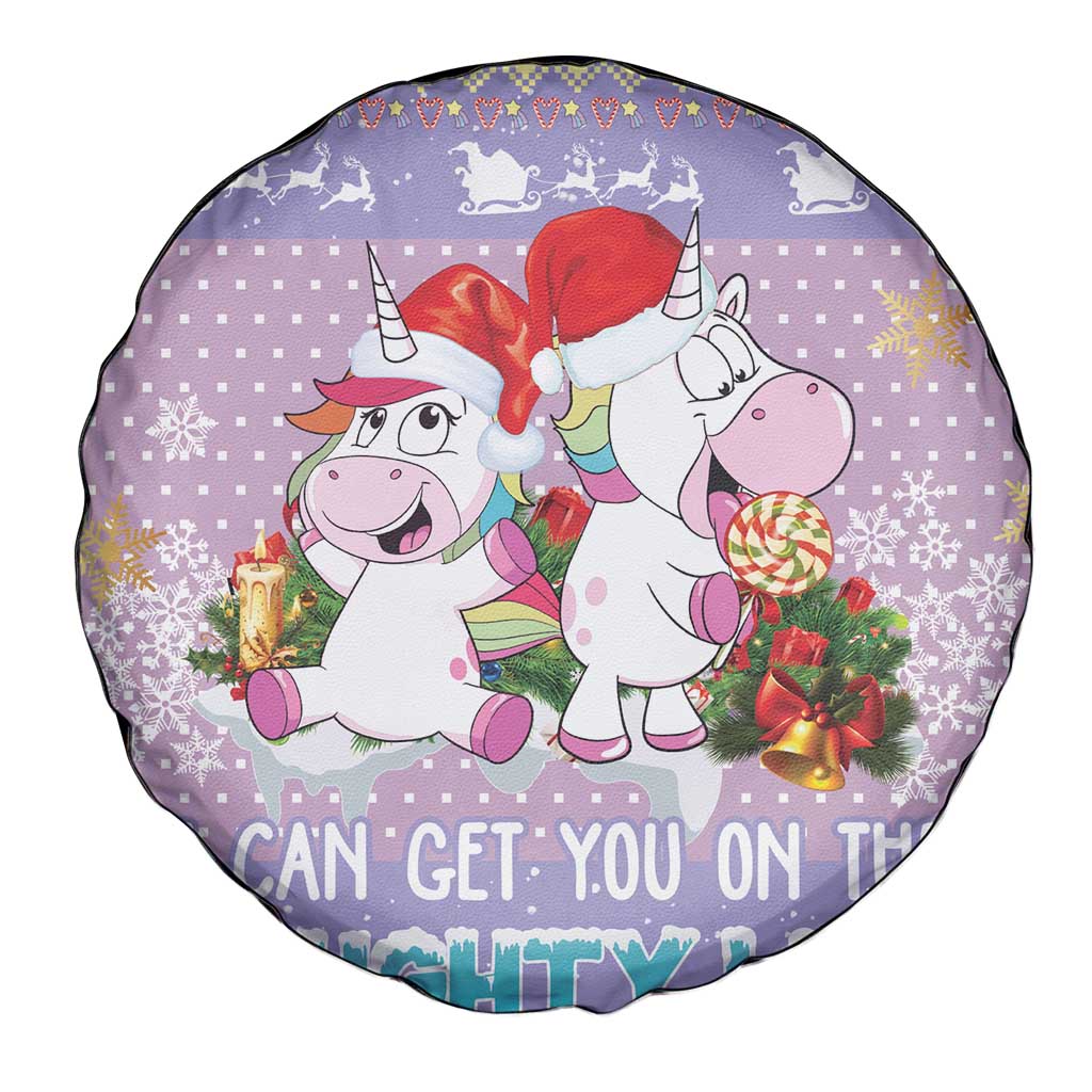 Unicorn Naughty List Spare Tire Cover Christmas Funny - Wonder Print Shop