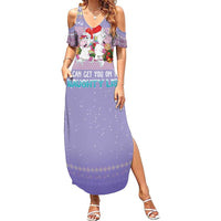 Unicorn Naughty List Summer Maxi Dress Christmas Funny - Wonder Print Shop